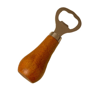 ins木柄开瓶器家用不锈钢便携开瓶盖神器起子啤酒餐厅饭馆启瓶器