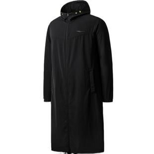 鸿星尔克风衣秋秋男女连帽潮流时尚中长款大衣运动休闲防风外套