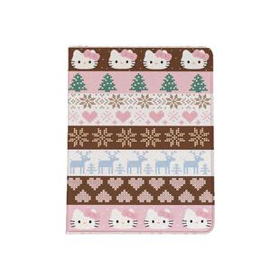 圣诞KT猫适用iPad保护壳带笔槽air567全包防摔硅胶苹果pro书本翻盖式磁吸蚕丝纹9代平板保护壳10代ipad保护套