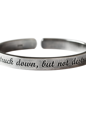 做旧情侣手镯纯银定制8年老店