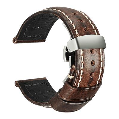 复古油蜡牛皮真皮表带