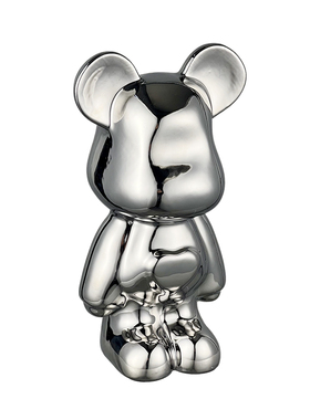 轻奢高档酒柜装饰品摆件套装暴力熊客厅电视柜展示柜高级家居软装