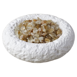 石膏消磁碗首饰收纳盒水晶能量净化手串器皿天然消磁石供奉碗摆件