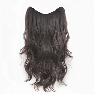 假发片大波浪卷发一片式超轻薄款隐形无痕增发量蓬松仿真发接发片