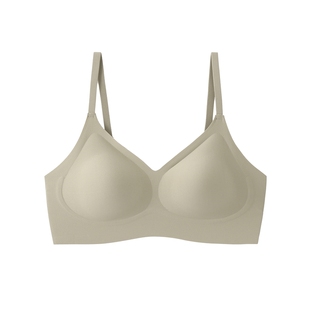 【隐形无痕神器】米图粉底液内衣女不透色无钢圈大胸显小背心文胸