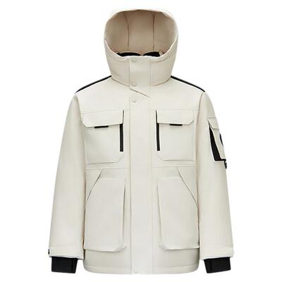 森马防风三防发热鹅绒羽绒服男装