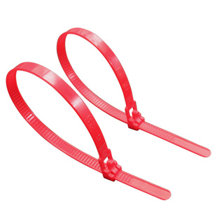 红色可松式活扣尼龙扎带可拆卸可退式扎线带可重复使用塑料
