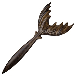 唐三把沉贵宝大尾巴鱼发簪多材质实木现代新中式半盘全盘超仙发饰