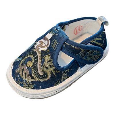 儿童手工千层底布鞋透气春秋