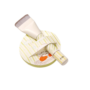 星兜底妆CP套组湿用棉花糖粉扑一字粉底刷组合轻透无痕快速上妆