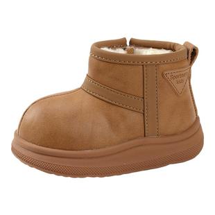 儿童雪地靴冬季女宝宝棉靴防水男宝靴子加绒加厚棉鞋软底女童鞋子