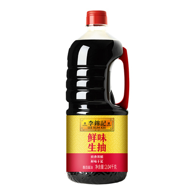 李锦记鲜味生抽2.04kg大瓶酱油