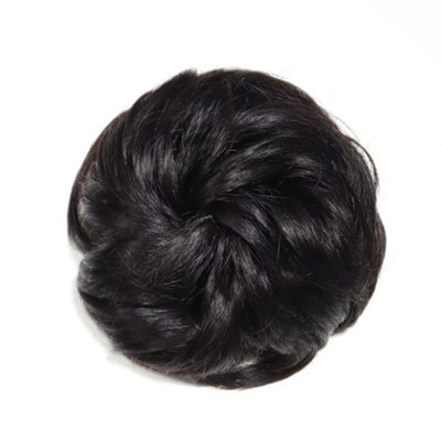 假发短发女自然丸子头仿真发圈