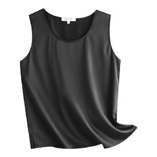 重磅真丝背心女外穿纯色宽松大码吊带打底100%桑蚕丝内搭无袖衫夏