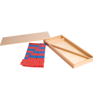 蒙特梭利蒙氏数学教具小红蓝数棒 数数棒 婴幼儿童益智早教玩具