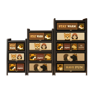 书柜储物柜一体靠墙儿童落地书架窄边带柜门收纳柜钢制铁皮置物架