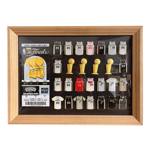 吉诺比利马刺队20号球衣徽章实木相框总决赛签名复刻球票挂框摆台