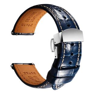 Breitling百年灵航空计时表带真皮男款适用超级海洋复仇者手表带