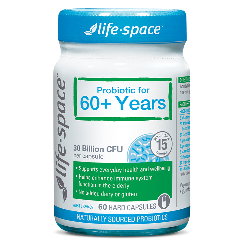 【澳洲进口】life space老人益生菌大人中老年人食品养胃胶囊60粒