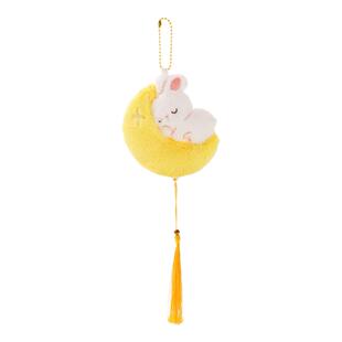 中秋节礼物卡通毛绒兔子玩偶包包挂件女生可爱书包小挂饰送