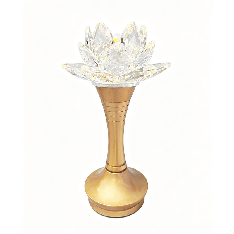 莲花灯充插两用耐用水晶灯供佛灯