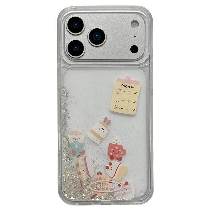 jze 可爱Jellycat小蛋糕卡通流沙适用苹果17ProMax手机壳iphone15新款16pro女13透明15pro超好看14防摔保护套