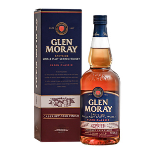 【高地】格兰莫雷赤霞珠桶苏格兰进口单一麦芽威士忌酒Glen Moray