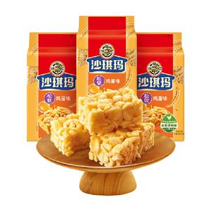 徐福记糕点鸡蛋味沙琪玛525gx3袋