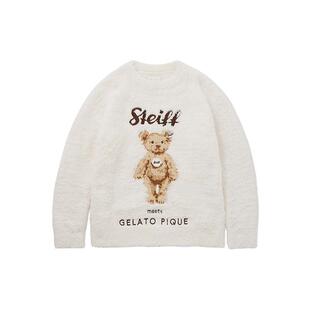 gelato pique秋冬女睡衣半边绒STEIFF小熊套头衫PWNT245063