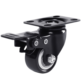 1.5寸2.5寸万向轮重型脚轮静音转向轮定向轮转椅滑轮手推车拖拉车