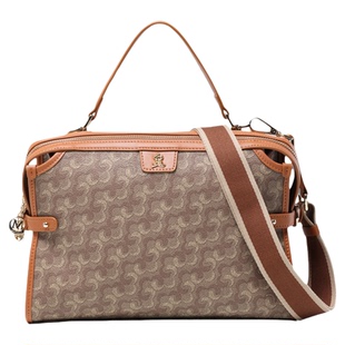 梦特娇女包欧美时尚单肩包手提包枕头包英伦风百搭PVC拉链斜挎包