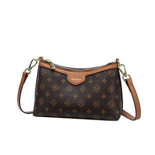 包包女款2026新款时尚高级感老花包中年妈妈包休闲女士单肩斜挎包