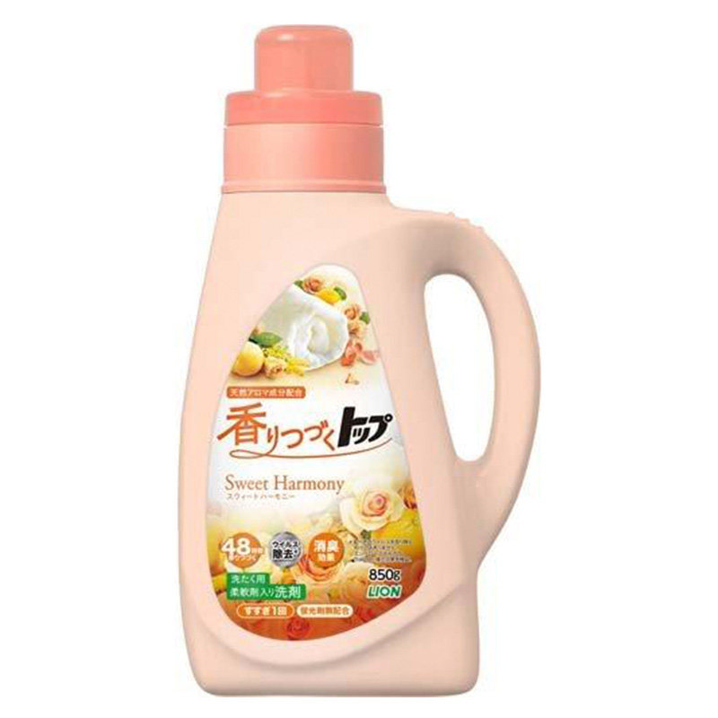 日本进口狮王LION香氛洗衣液久留香柔顺芳香阴干防臭香槟玫瑰
