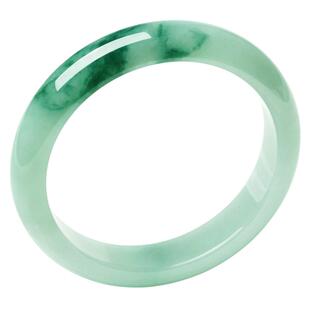 五花八门缅甸老坑翡翠手镯女玉镯子冰种飘花贵妃手镯天然正品带证