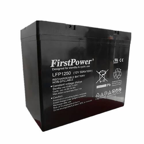 一电蓄电池LFP125012V50AH10HR消防照明UPS电源配套EPS直流屏