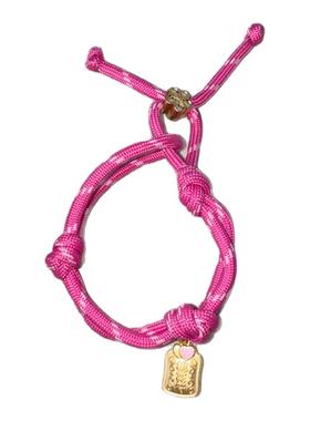 原创编织手绳招桃花符桃红色彩缪家谬谬绳款手链脚链绳子挂饰配饰