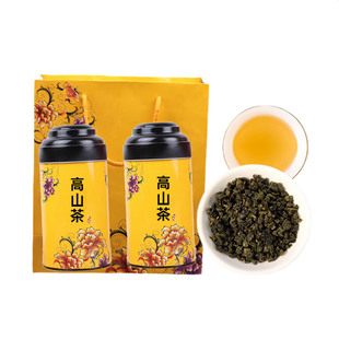 台湾高山茶台湾原产炭焙浓香型乌龙茶送礼盒罐装新茶冻顶乌龙茶叶