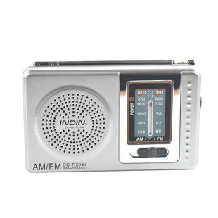 INDIN新款调频收音机小型老人迷你收音机小音响音箱便携式随身听