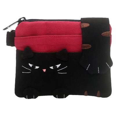 kine猫纯棉银行卡小巧零钱包