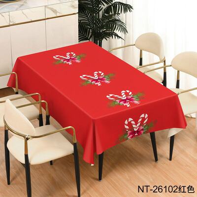 防水防油免洗桌布圣诞节餐桌适用方桌布防油高级防水方桌感台布长