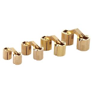 铜铰链柜门翻板一字合页暗藏圆柱箱子装饰盒精品无缝180度十字铰