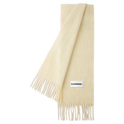 PLUSONEONE秋冬糖果色羊毛围巾