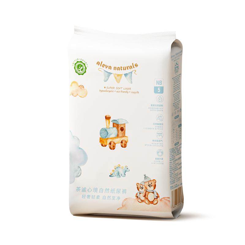 Aleva爱亦娃海洋超薄透气婴儿4片纸尿裤拉拉裤试用装尿不湿体验装