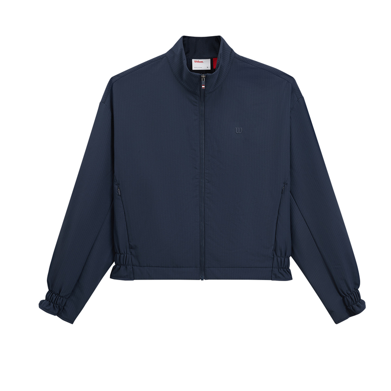 Wilson威尔胜官方25年秋季新款女士荷叶下摆运动网球梭织上衣外套