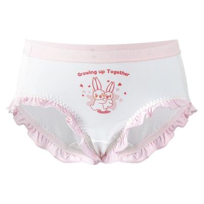 upmiss少女内裤可爱花边抗菌透气