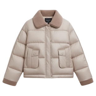 马克华菲爆款小香风羽绒服女短款2026新款冬季保暖翻领超好看外套