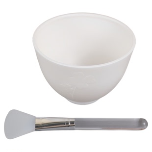 硅胶面膜碗和刷子加勺子美容院专用灌肤工具软膜调配面膜碗套装