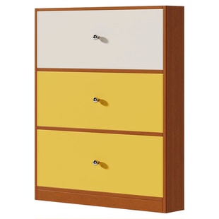 2025新款超薄实木鞋柜入户走廊楼道翻斗极窄新型小窄靠墙玄关柜子