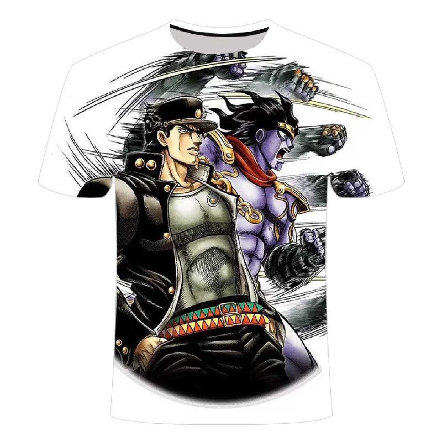 JOJO的奇妙冒险周边衣服短袖3D印花二次元学生男女短袖T恤夏季
