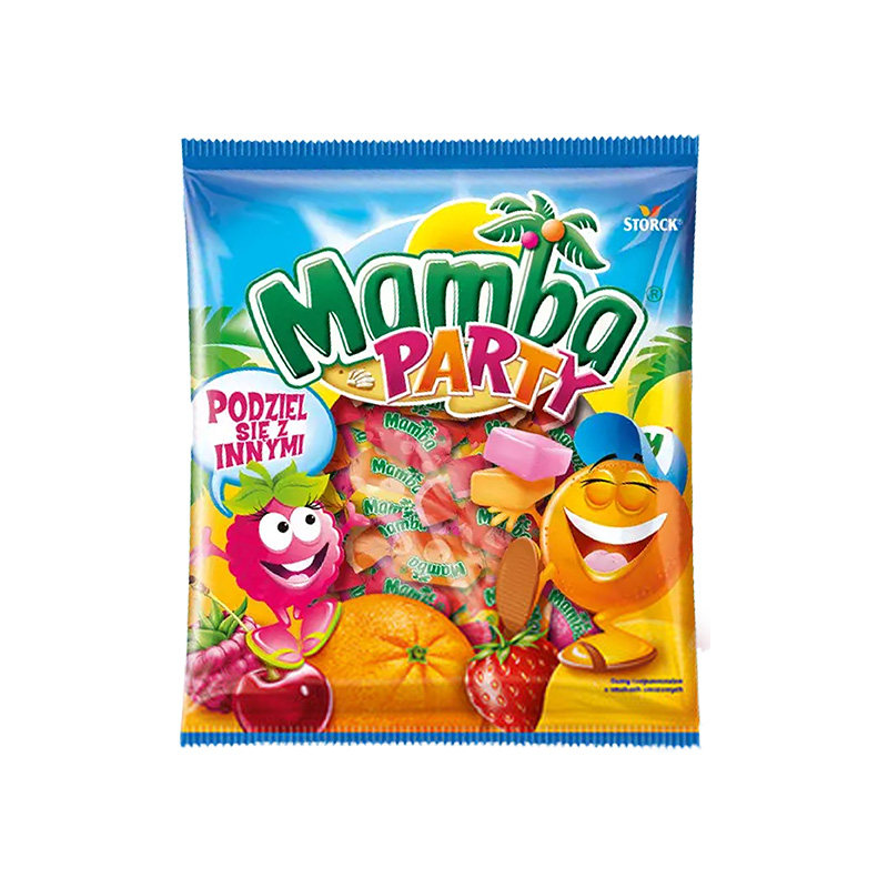 【超级立减】进口Mamba派对混合水果味咀嚼软糖儿童零食糖果140g 水派实拍商品图